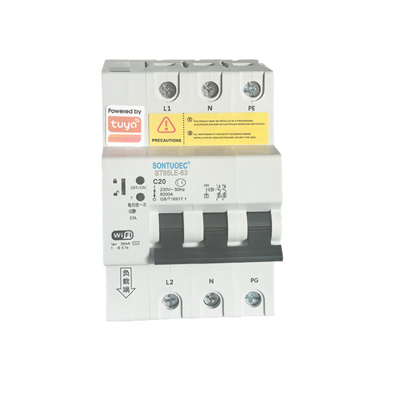 WiFi ST65LE-63wf2 seriyali ko'p funktsiyali IoT Intelligent RCBO aqlli o'chirgich